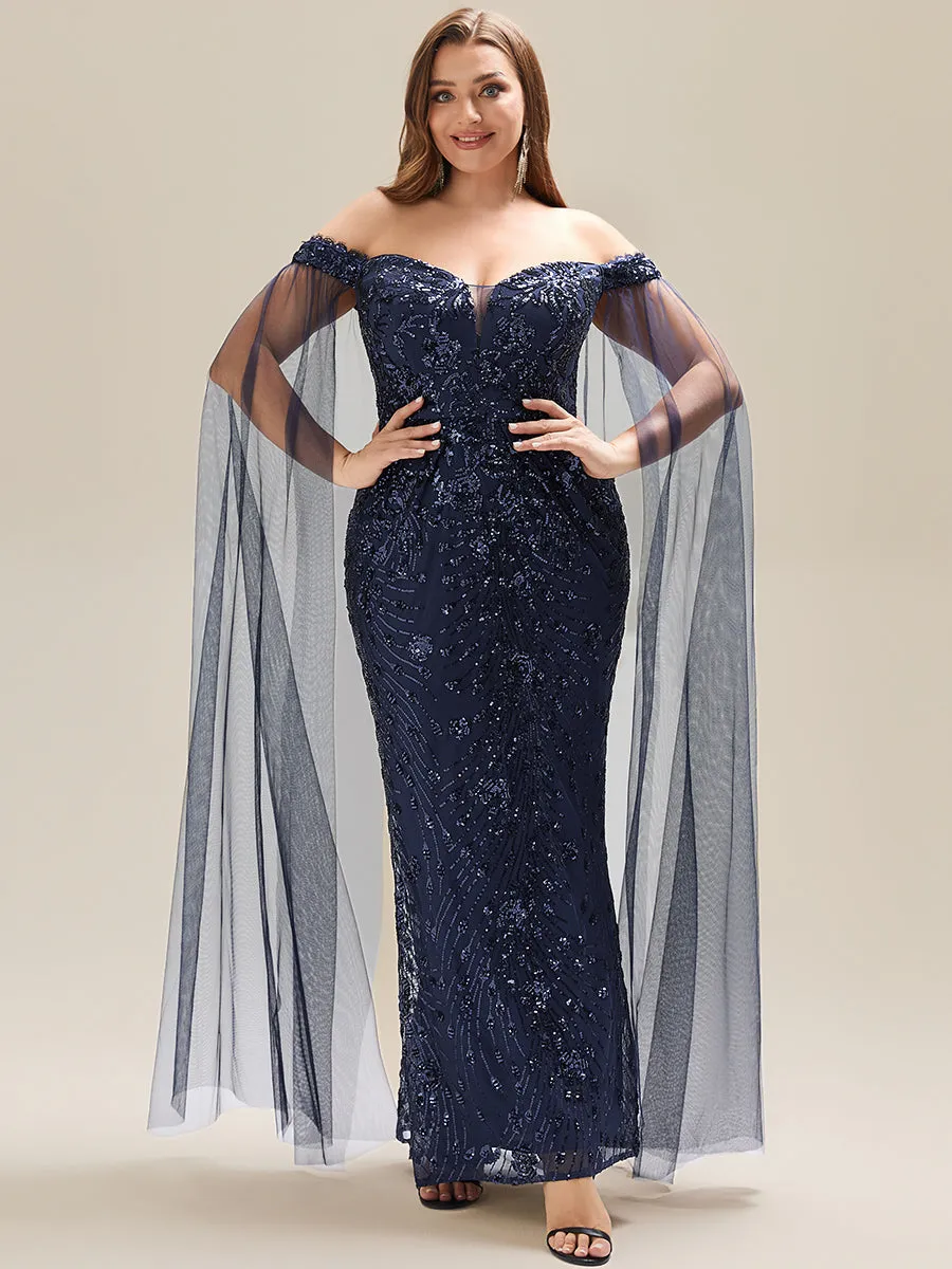 Flowing Ribbons Sequin Sleeveless Evening Dress sold by Ever Pretty product image thumbnail 4