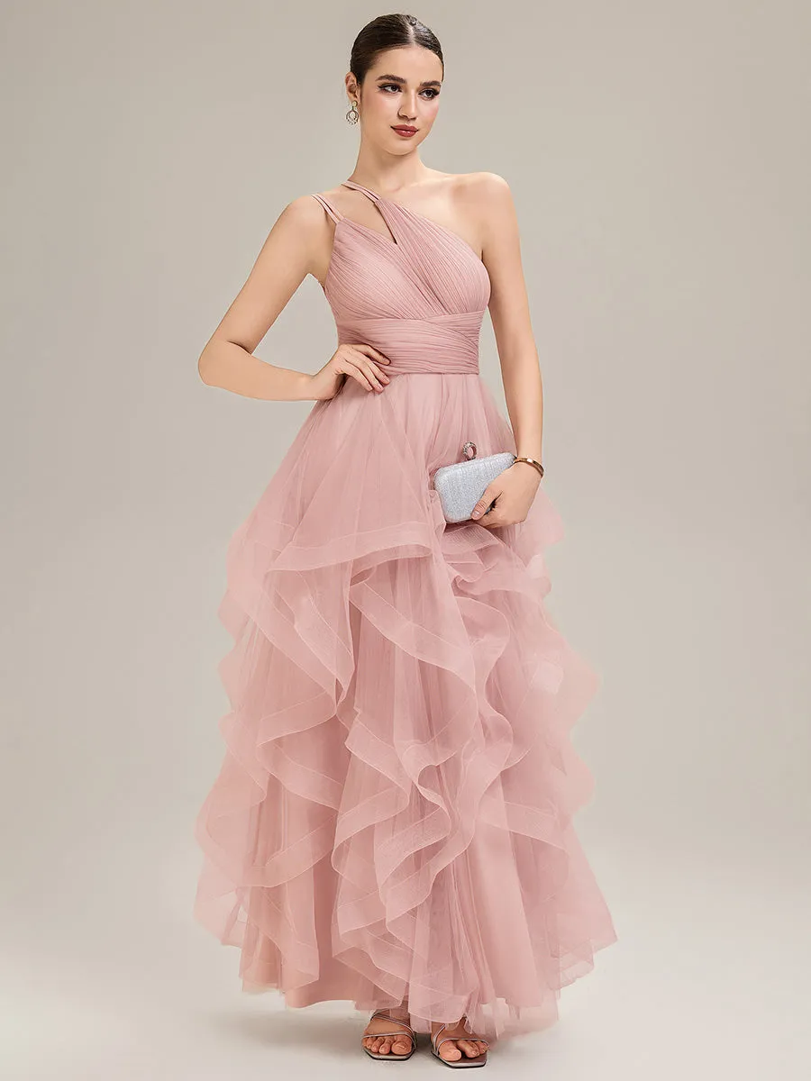 ever ROSINE|Pleated Mesh Sleeveless Evening Dress sold by Ever Pretty product image thumbnail 3