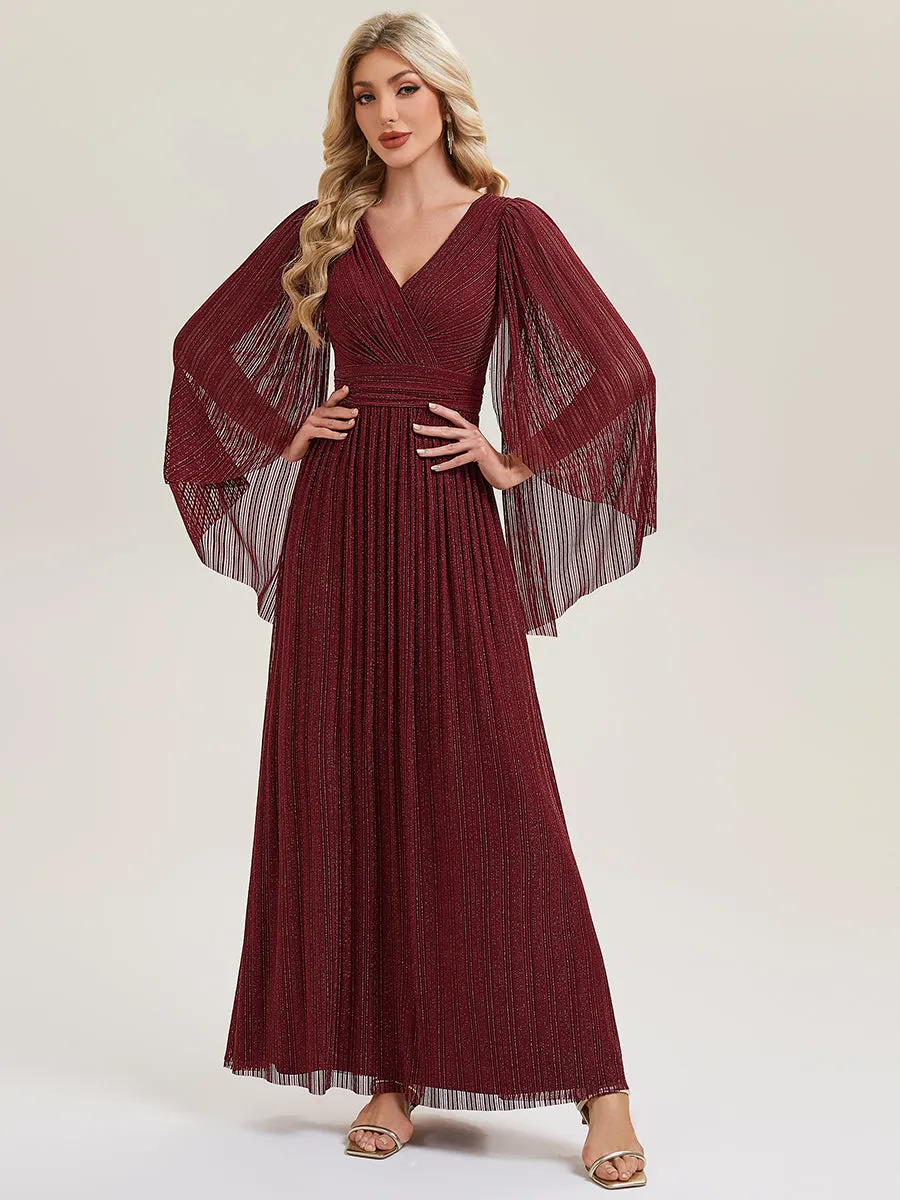 ever ISLA|Deep V-Neck Mesh Batwing Sleeve Evening Dress sold by Ever Pretty product image thumbnail 5