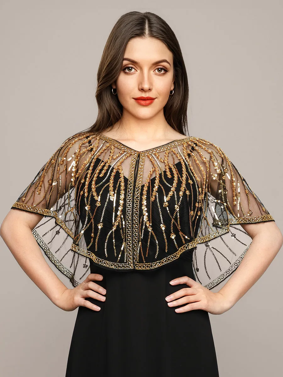 Sparkly Embellished Shawls for Special Occasions sold by Ever Pretty product image thumbnail 3