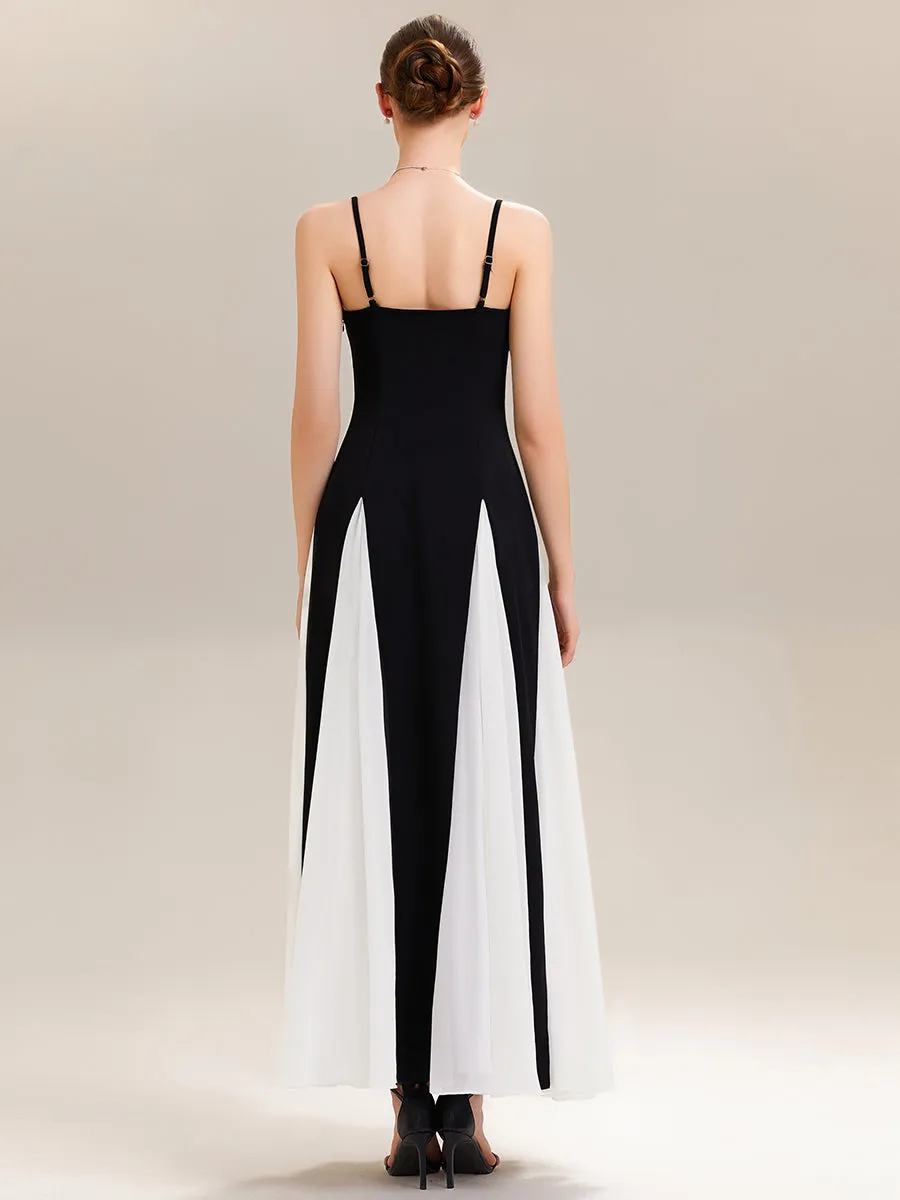 ever IVOIRE|Stretch Bodice Spaghetti Strap Maxi Dress for Black Tie Formal Dress sold by Ever Pretty product image thumbnail 2