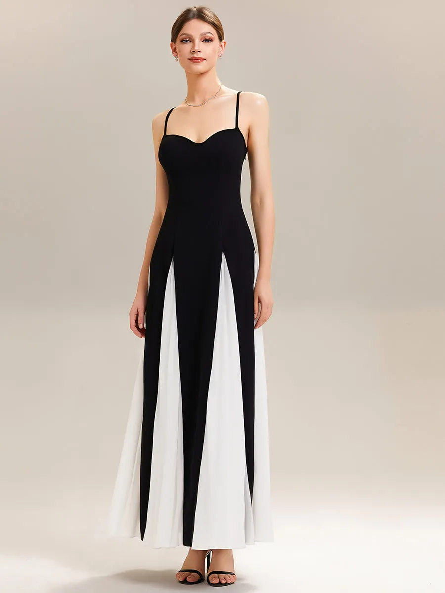 ever IVOIRE|Stretch Bodice Spaghetti Strap Maxi Dress for Black Tie Formal Dress sold by Ever Pretty product image thumbnail 4