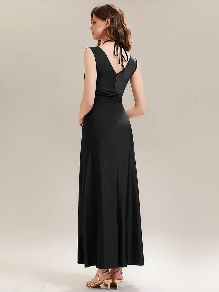 Ruched Asymmetric Hemline High Stretch Evening Dress sold by Ever Pretty product image thumbnail 2