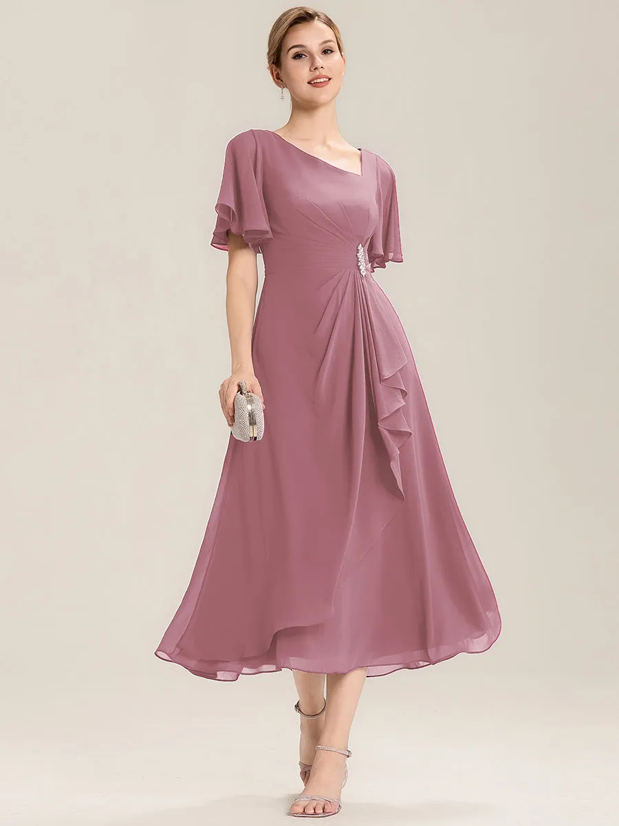 ever LILOU| Elegant Chiffon Ruffle Sleeve Formal Dress sold by Ever Pretty product image thumbnail 5