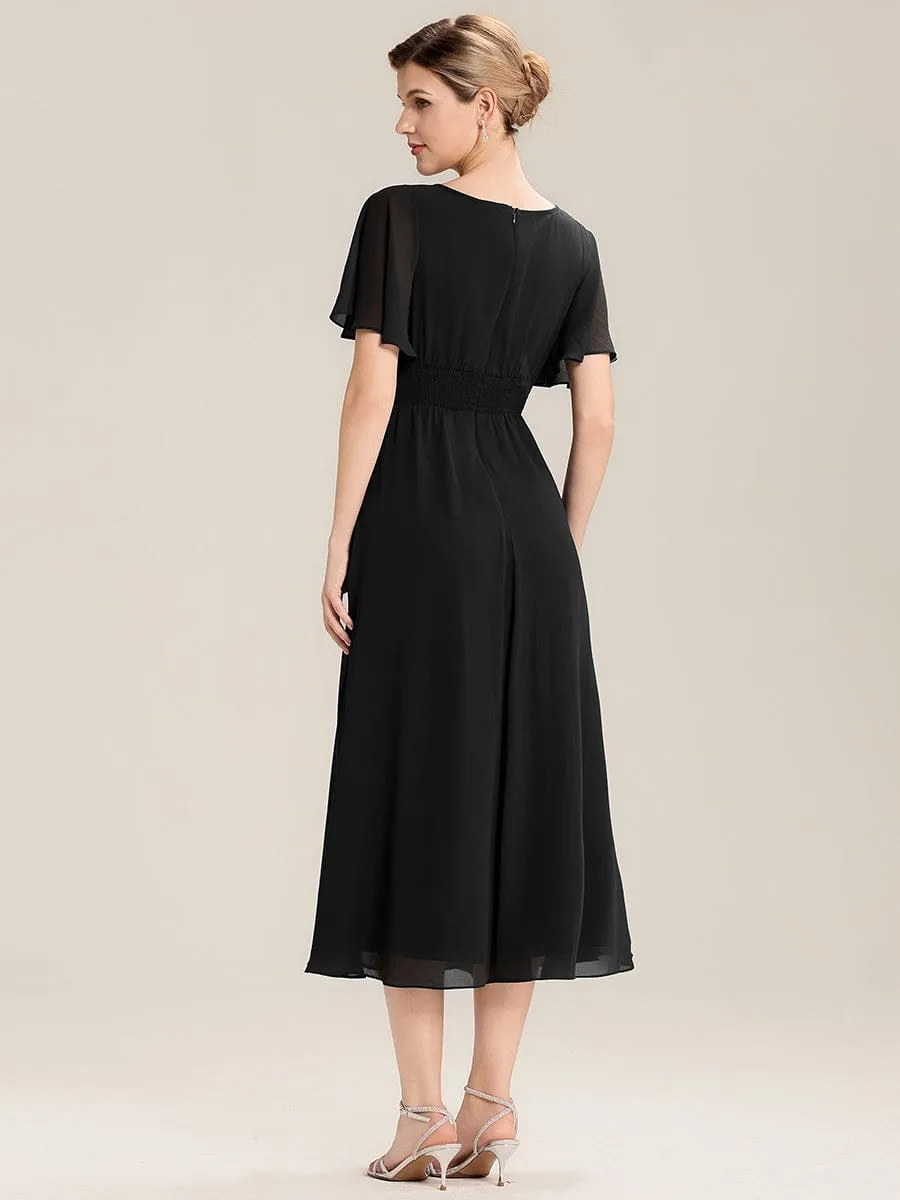 ever LILOU| Elegant Chiffon Ruffle Sleeve Formal Dress sold by Ever Pretty product image thumbnail 2