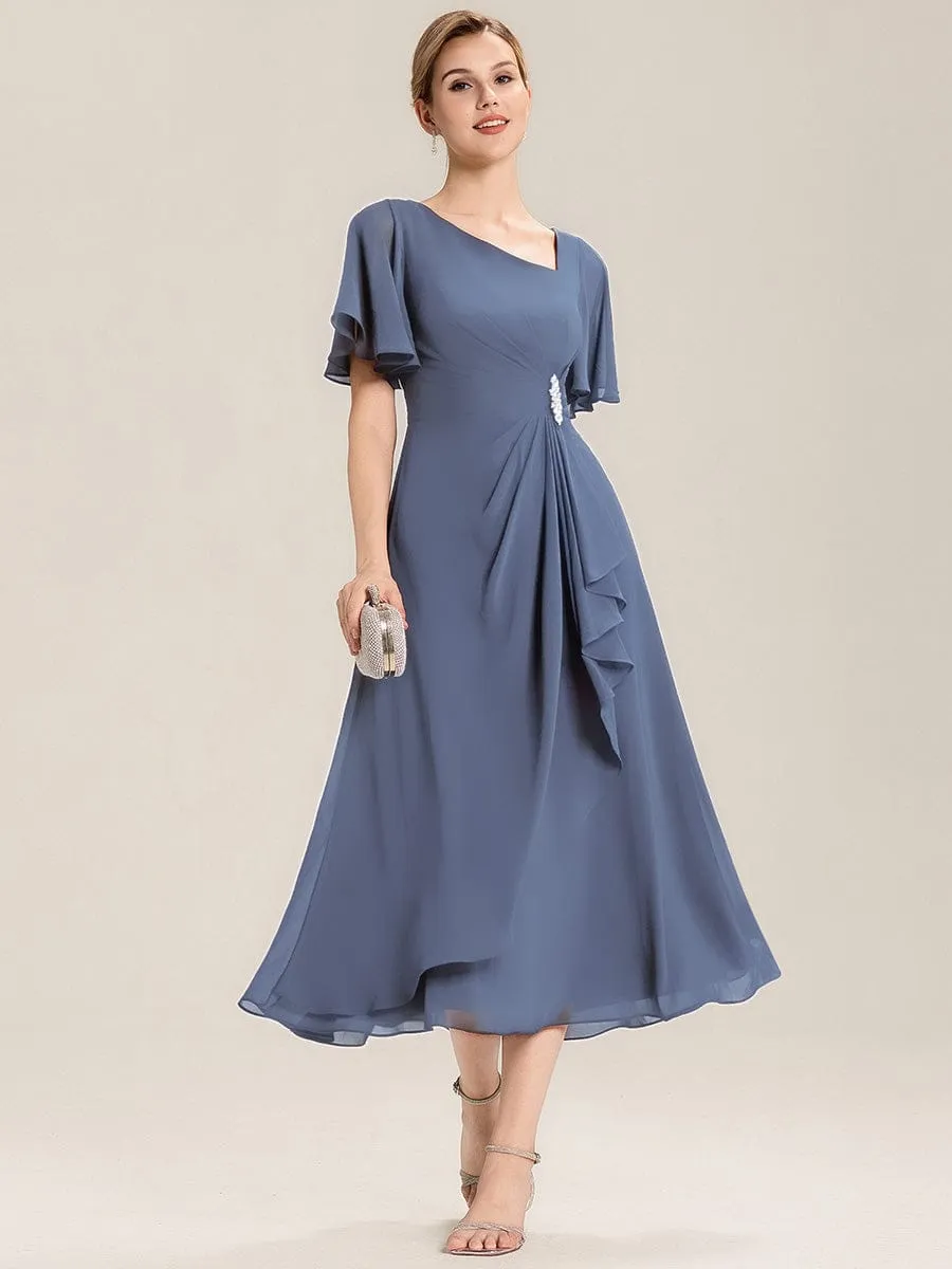 ever LILOU| Elegant Chiffon Ruffle Sleeve Formal Dress sold by Ever Pretty product image thumbnail 3