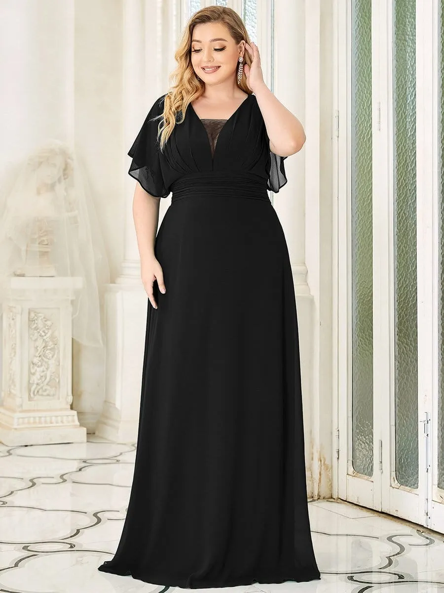 ever AMBRYN|Custom Size Empire Waist Chiffon Formal Maxi Evening Dress sold by Ever Pretty product image thumbnail 3