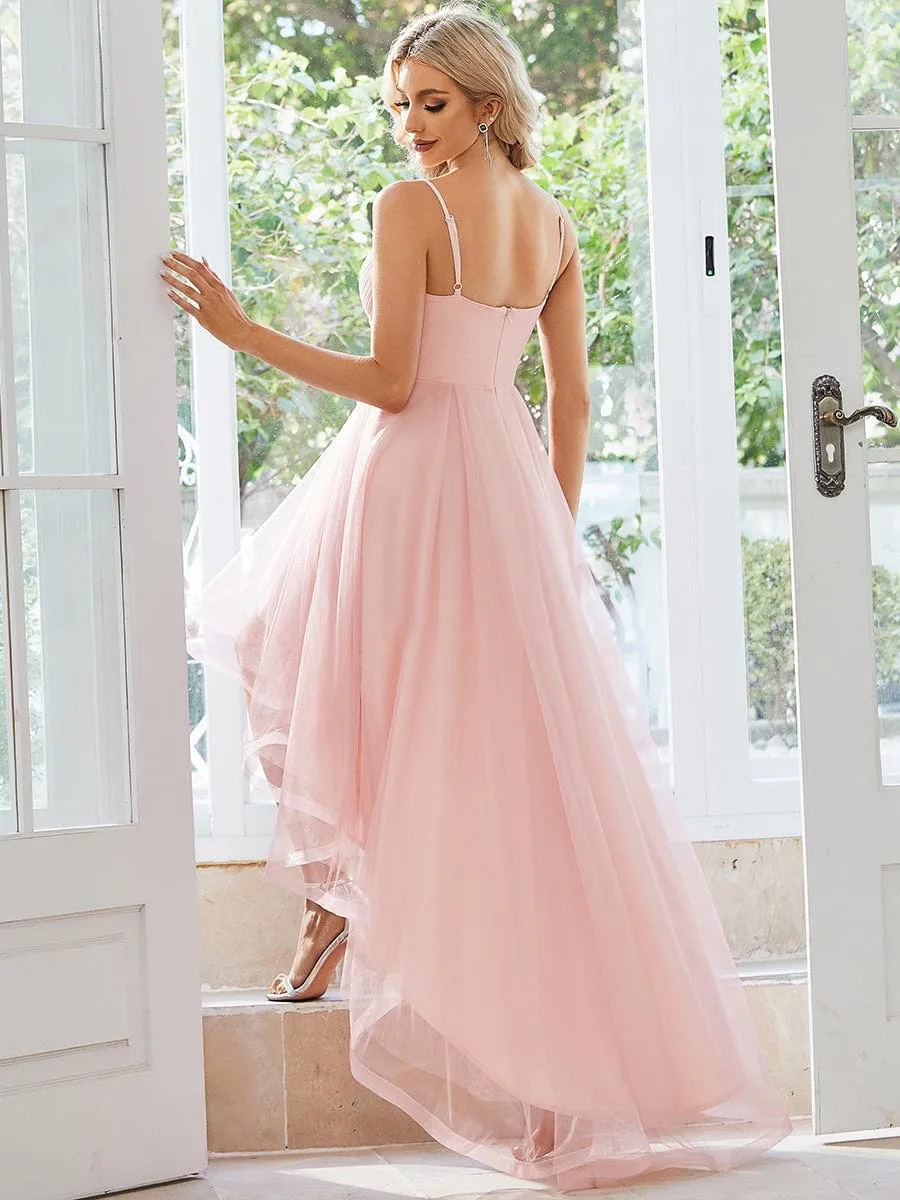 Stylish Floral Embroidered Waist High-Low Prom Dress sold by Ever Pretty product image thumbnail 2