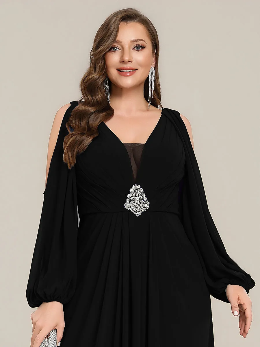 Plus Size Cut-Out Detail Chiffon Evening Dress sold by Ever Pretty product image thumbnail 5