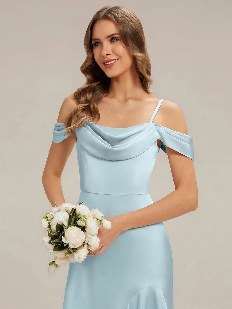 ever BREE|Satin Spaghetti strap Sleeve Mermaid Bridesmaid Dress sold by Ever Pretty product image thumbnail 3
