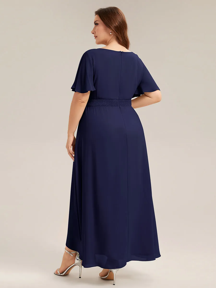 Plus Size Ruched Chiffon Bridesmaid Dress sold by Ever Pretty product image thumbnail 2