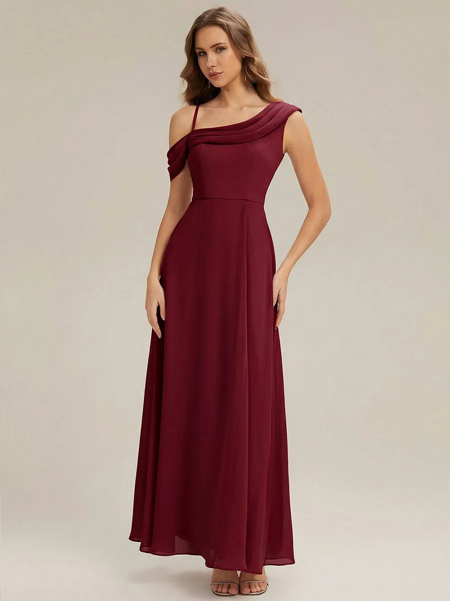 Side Slit Chiffon Sleeveless Bridesmaid Dress sold by Ever Pretty product image thumbnail 4