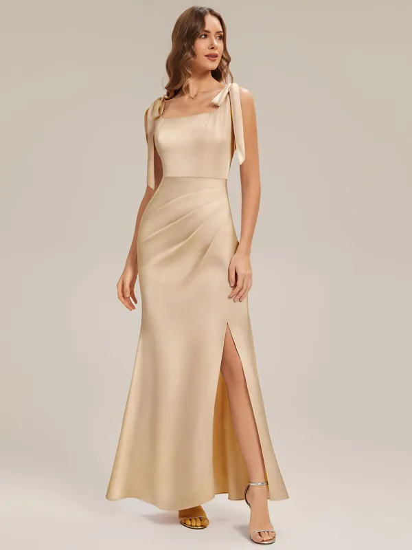 ever LUNA|Mermaid Maxi Satin Sleeveless Bridesmaid Dress made by Ever Pretty