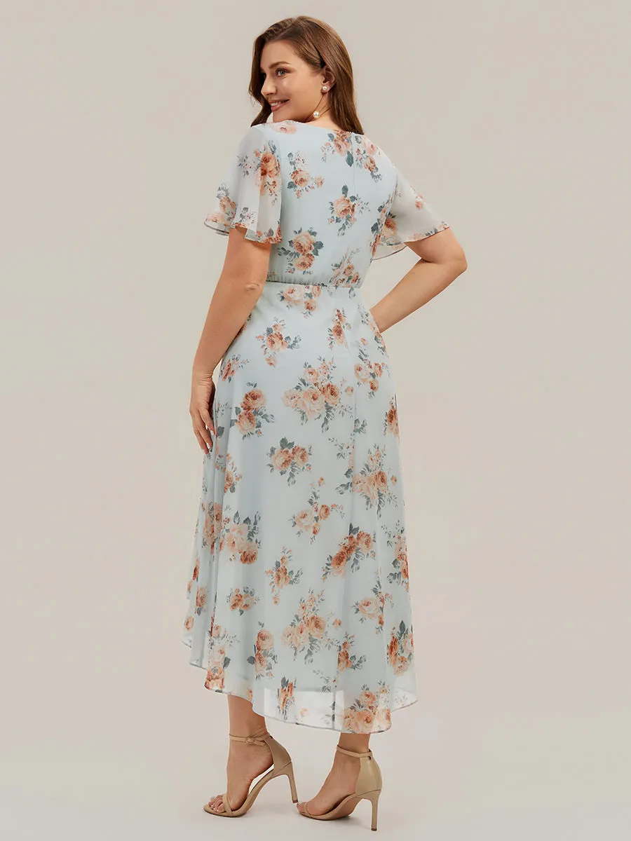 Plus Size Printed Chiffon Wedding Guest Dress sold by Ever Pretty product image thumbnail 2