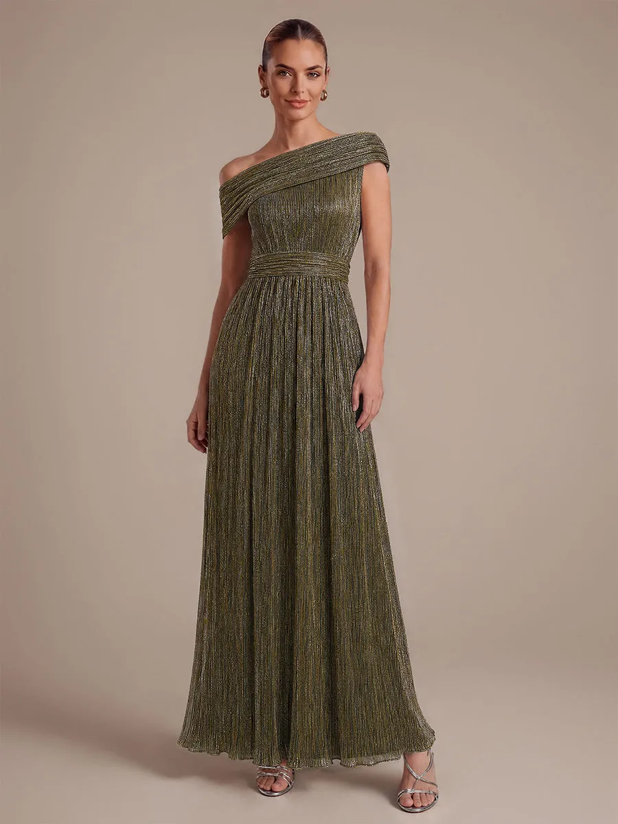 Pleating Lurex Tulle Shimmer Sleeveless Evening Dress sold by Ever Pretty product image thumbnail 3
