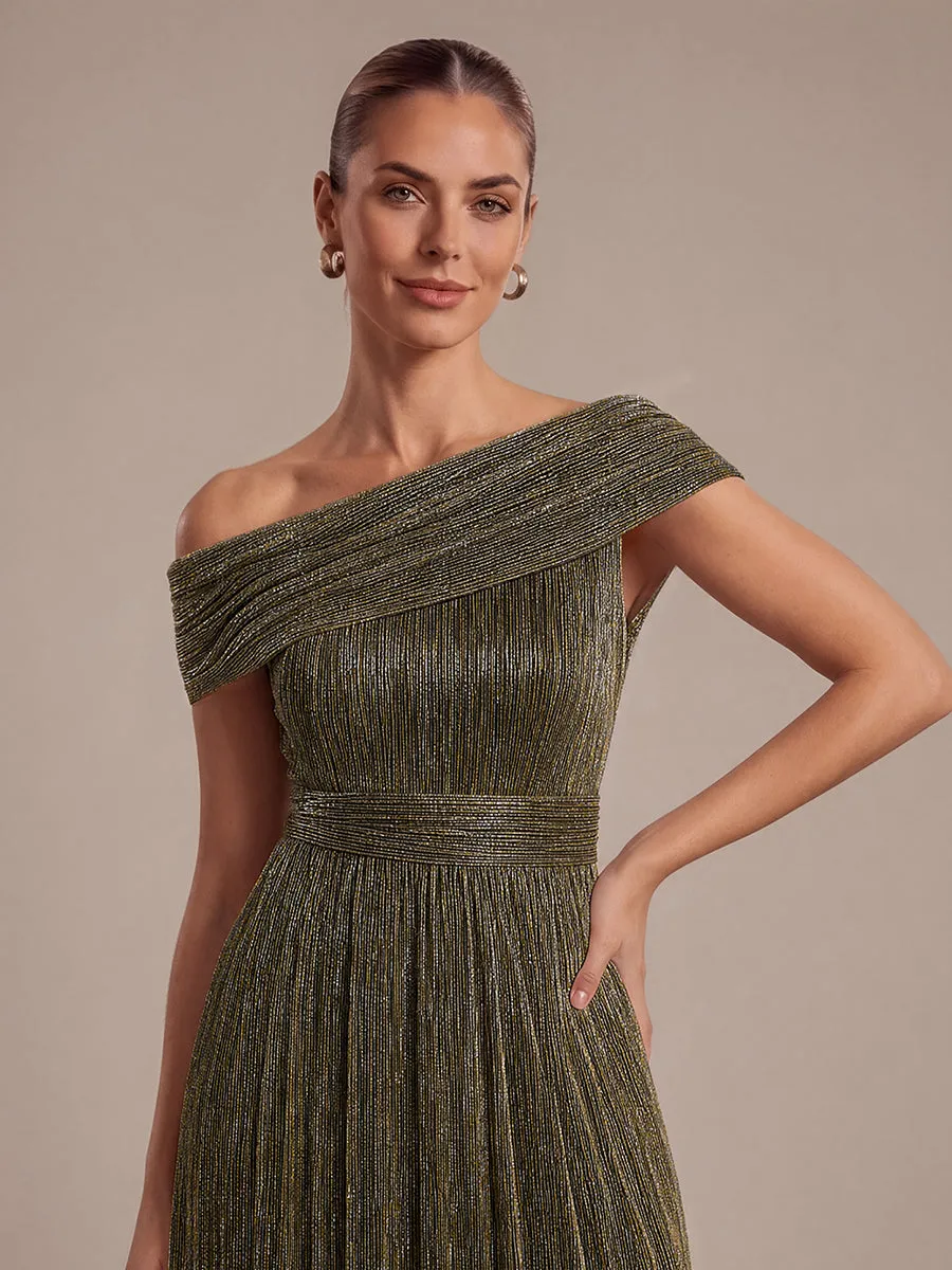 Pleating Lurex Tulle Shimmer Sleeveless Evening Dress sold by Ever Pretty product image thumbnail 5