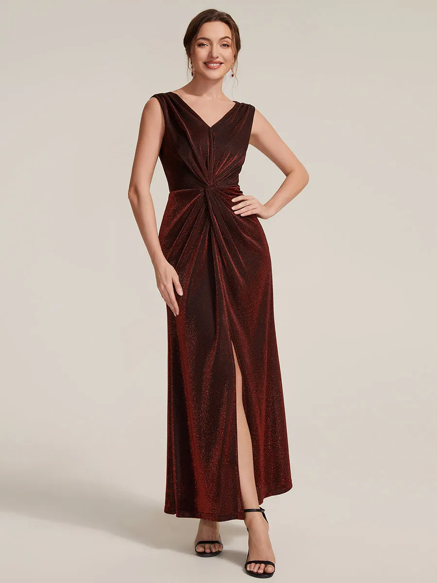 Slit Lurex Mesh Sleeveless Evening Dress sold by Ever Pretty product image thumbnail 5