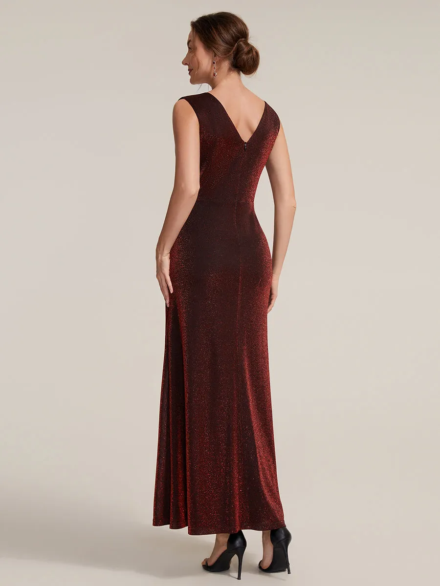 Slit Lurex Mesh Sleeveless Evening Dress sold by Ever Pretty product image thumbnail 2