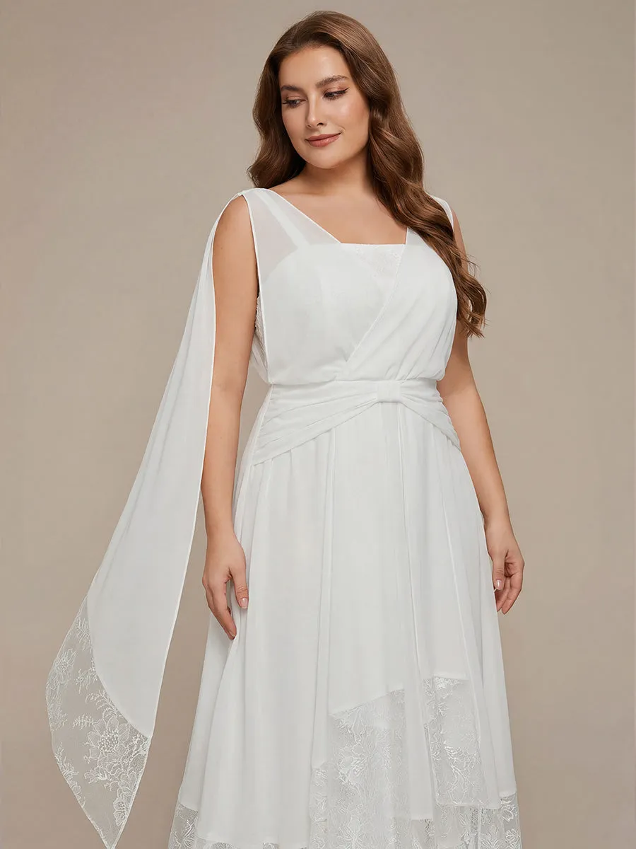 Plus Size Chiffon Ribbon Sleeveless Wedding Guest Dress sold by Ever Pretty product image thumbnail 3