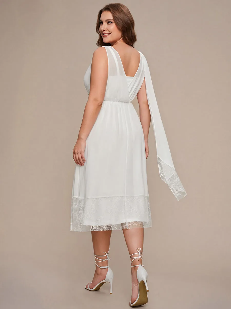 Plus Size Chiffon Ribbon Sleeveless Wedding Guest Dress sold by Ever Pretty product image thumbnail 2