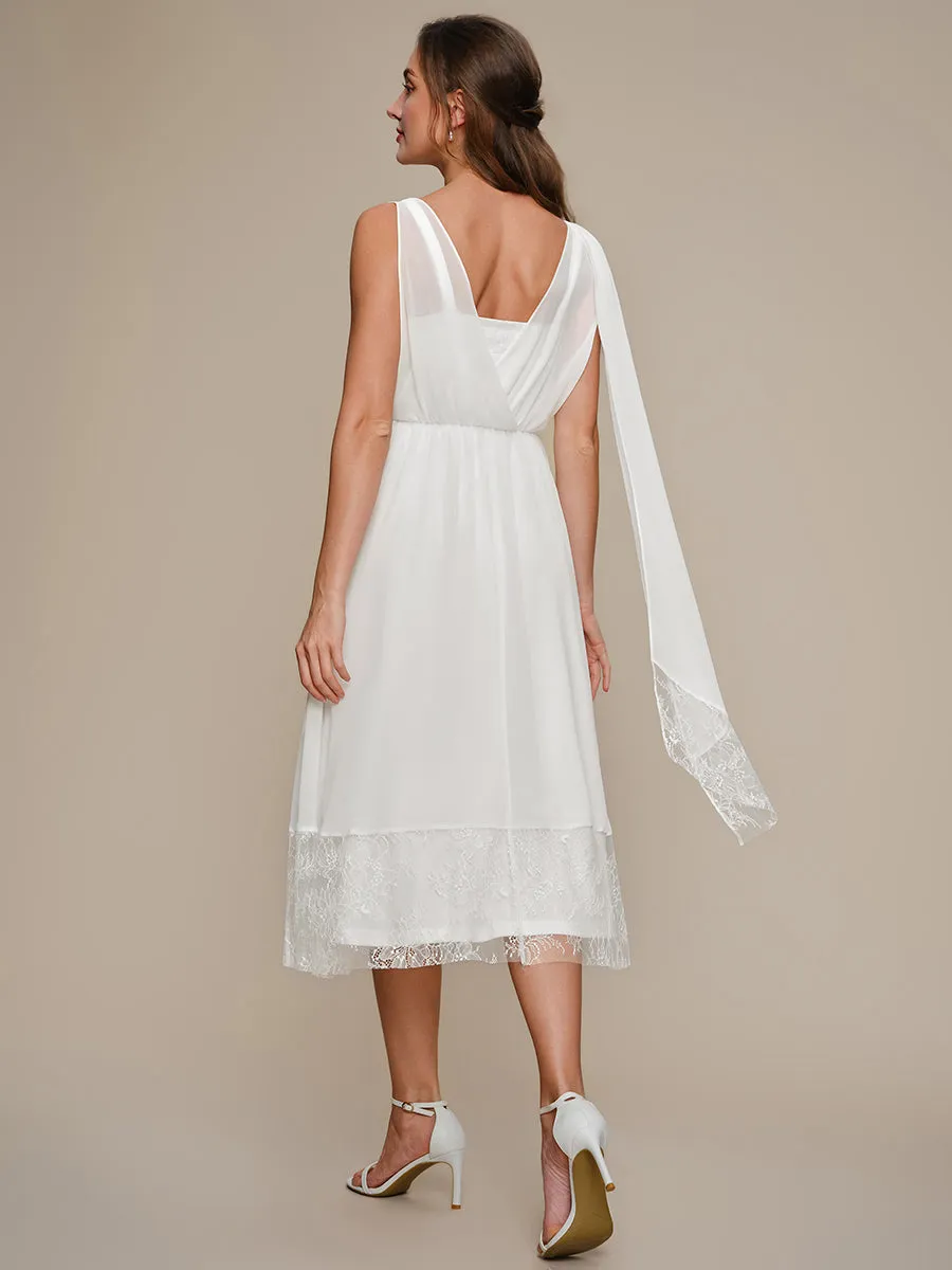 Chiffon Ribbon Sleeveless A-Line Wedding Guest Dress sold by Ever Pretty product image thumbnail 2