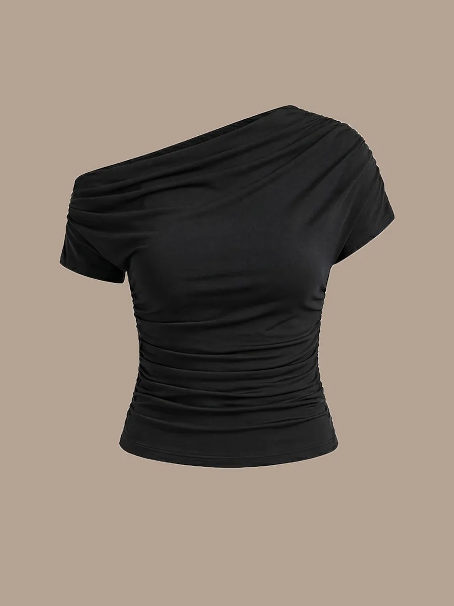 Knit Off-the-shoulder Sleeve Off The Shoulder Tops sold by Ever Pretty product image thumbnail 3