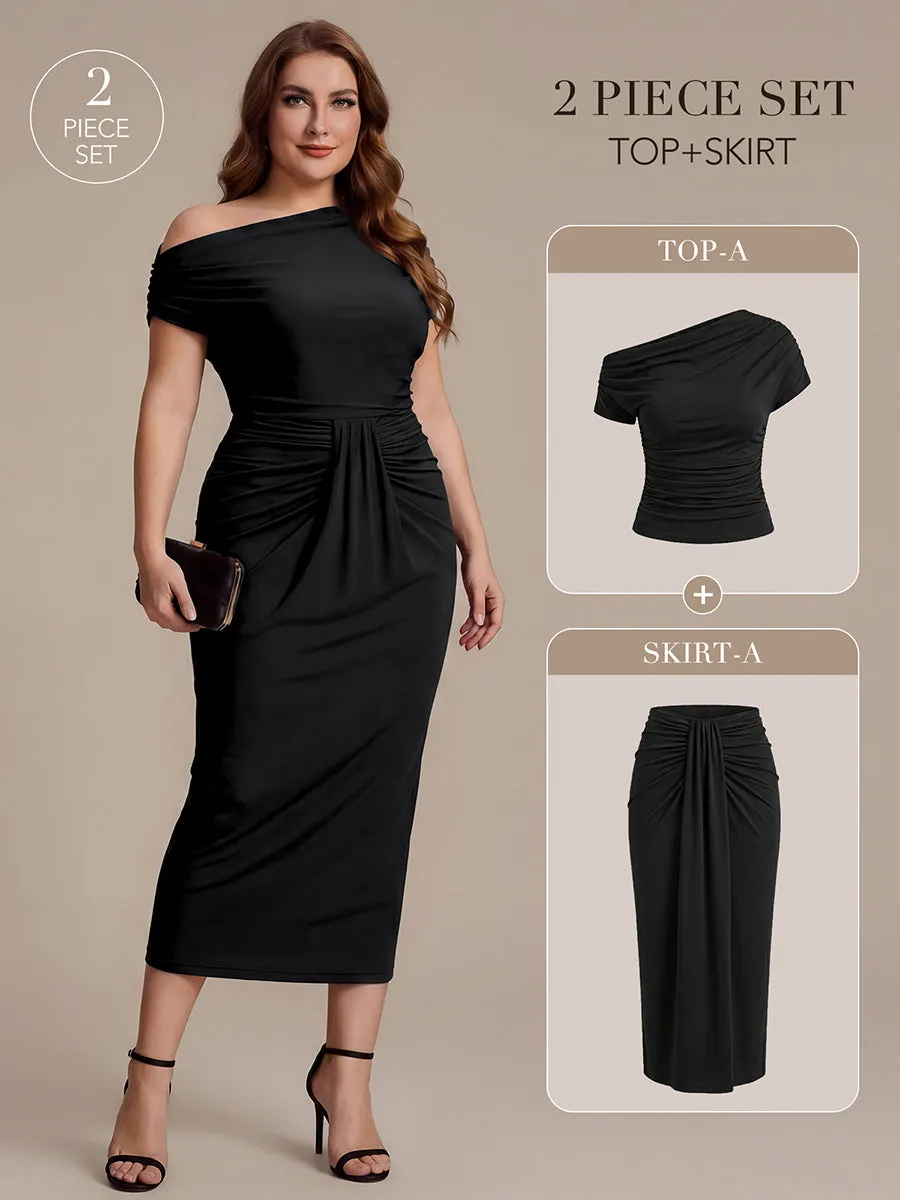 Knit Off-the-shoulder Sleeve Off The Shoulder Tops sold by Ever Pretty product image thumbnail 5
