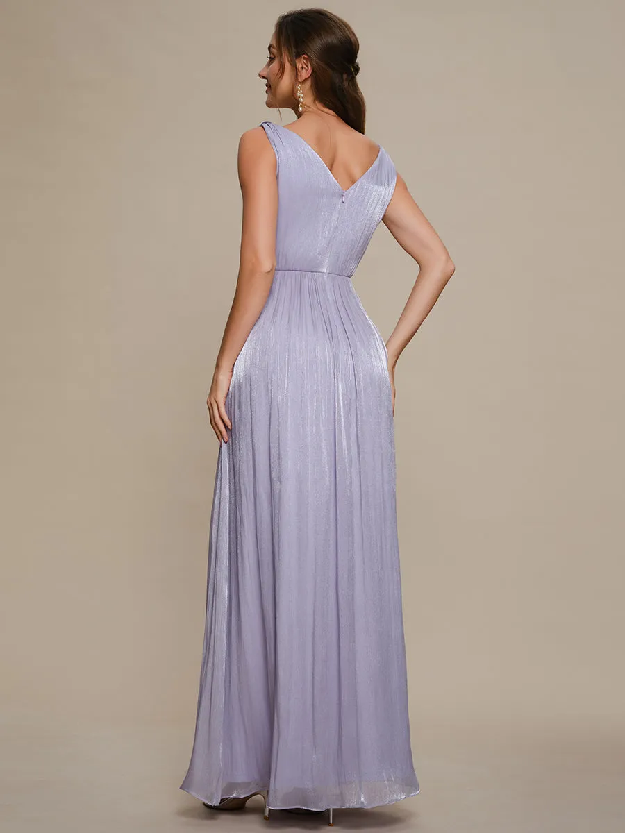 Gathered Sea-island filament fabircs Sleeveless Evening Dress sold by Ever Pretty product image thumbnail 2