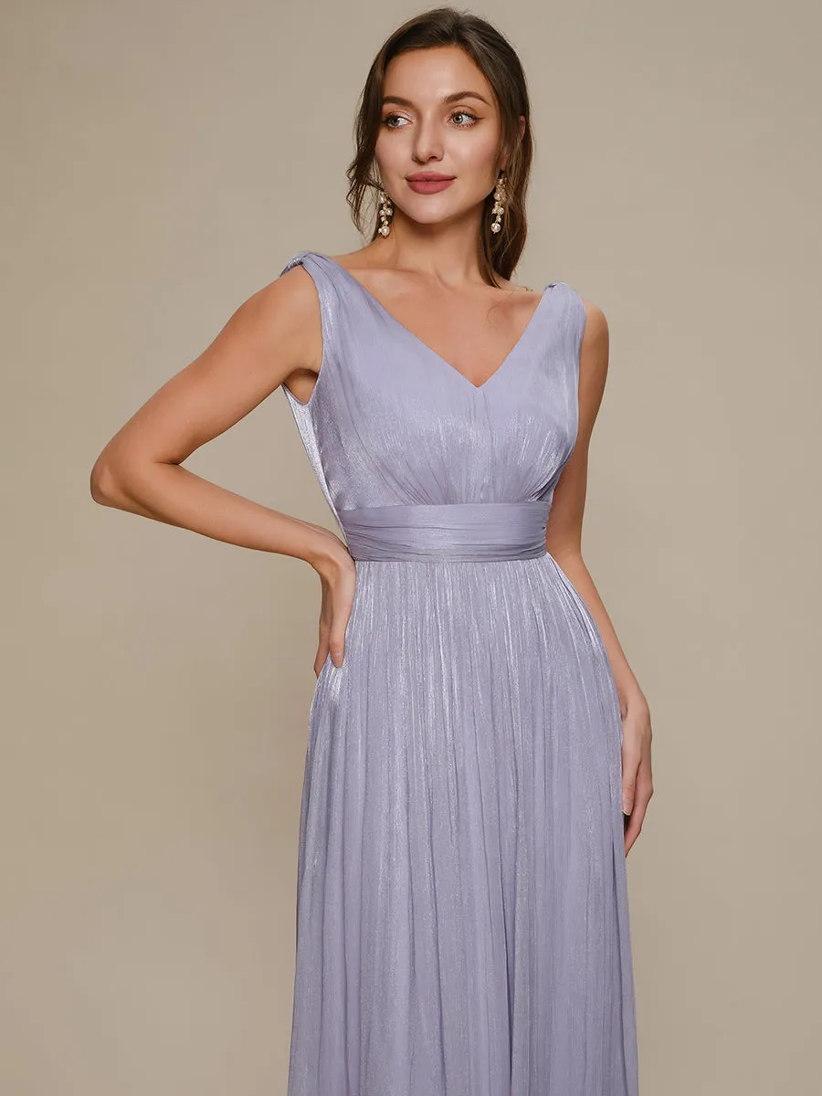 Gathered Sea-island filament fabircs Sleeveless Evening Dress sold by Ever Pretty product image thumbnail 3