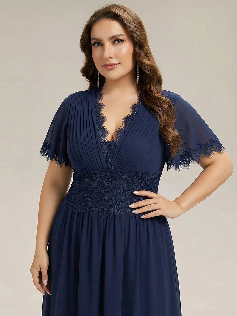 Plus Size Cut-Out Detail Chiffon Wedding Guest Dress sold by Ever Pretty product image thumbnail 3