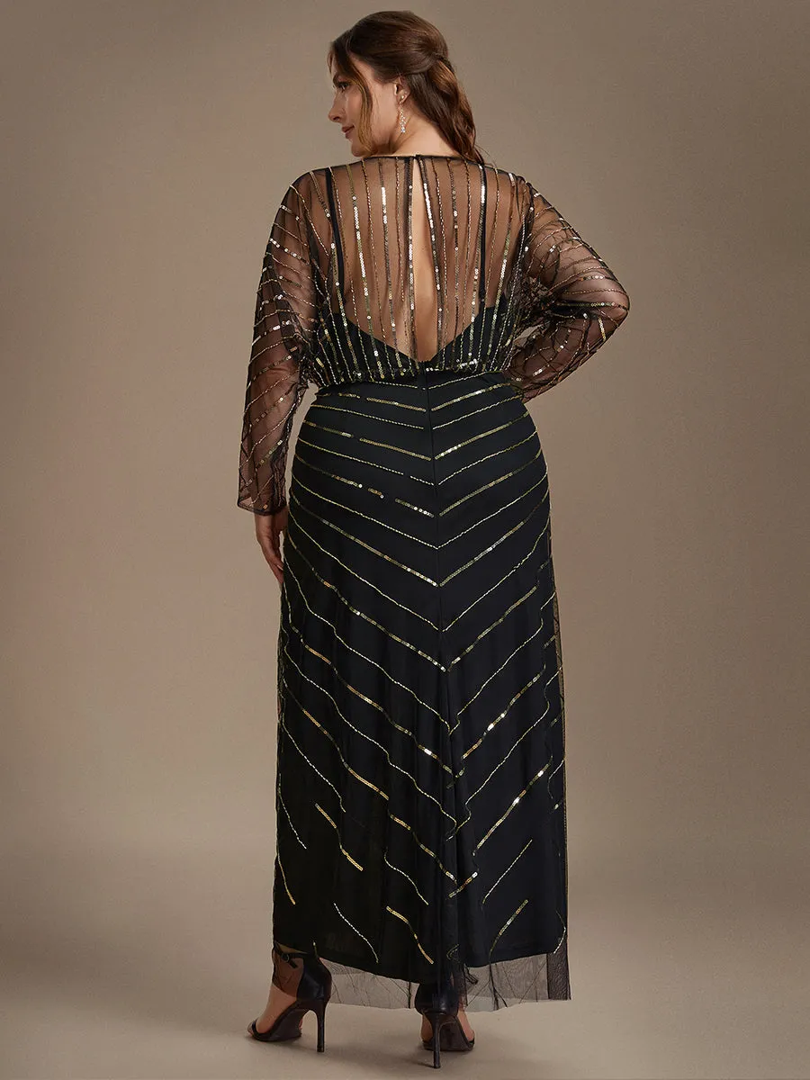 Plus Size Beading Tulle Evening Dress sold by Ever Pretty product image thumbnail 2