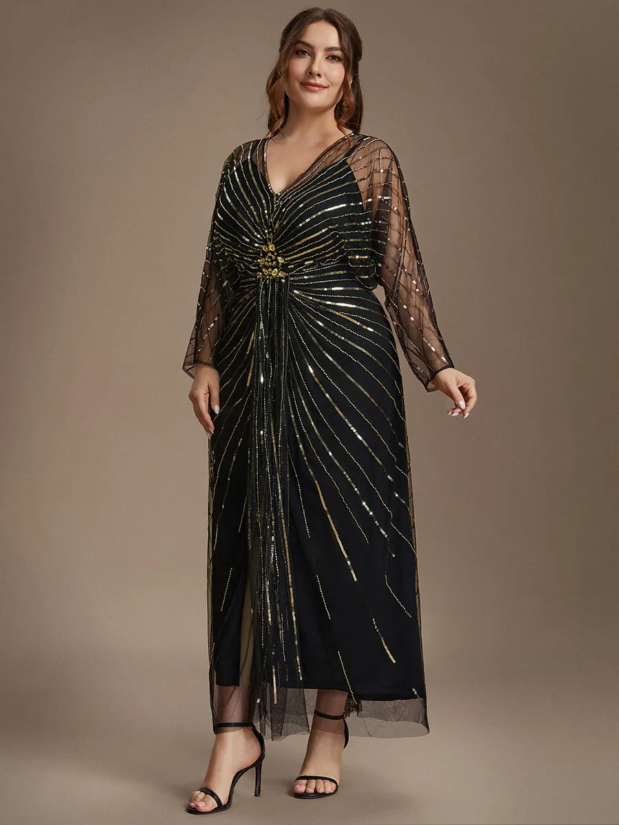 Plus Size Beading Tulle Evening Dress sold by Ever Pretty product image thumbnail 4