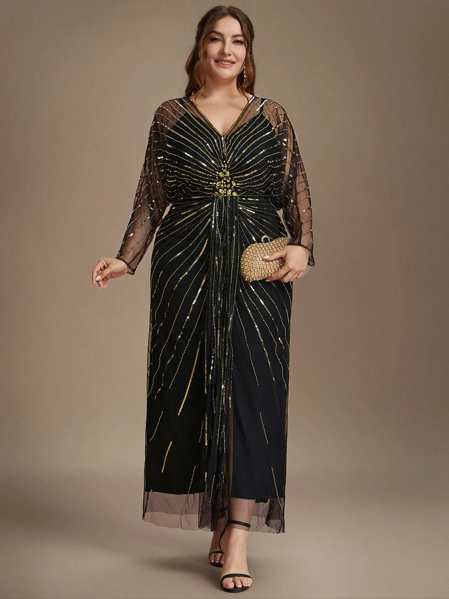 Plus Size Beading Tulle Evening Dress sold by Ever Pretty product image thumbnail 5