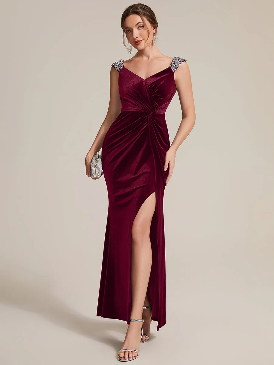 Sequin Velvet Sleeveless Evening Dress sold by Ever Pretty product image thumbnail 5