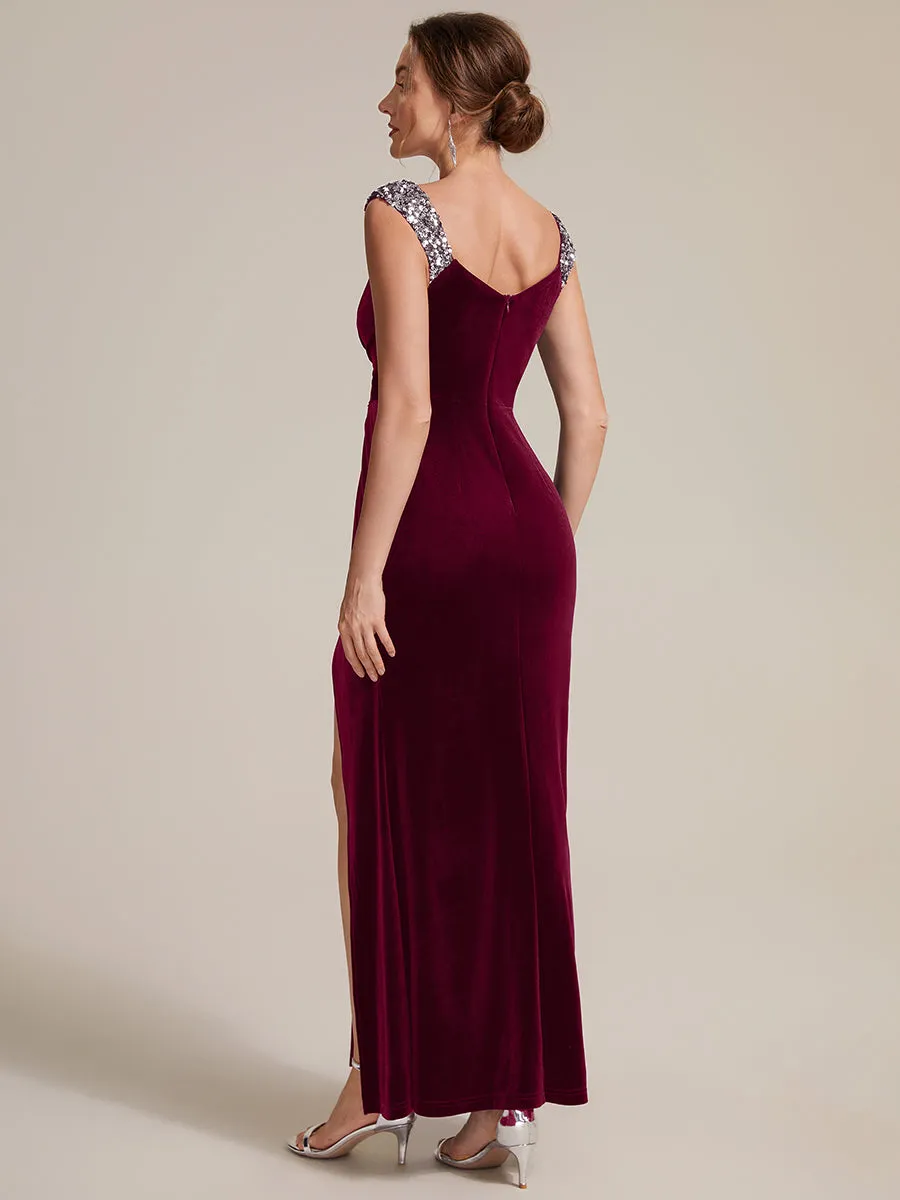 Sequin Velvet Sleeveless Evening Dress sold by Ever Pretty product image thumbnail 2