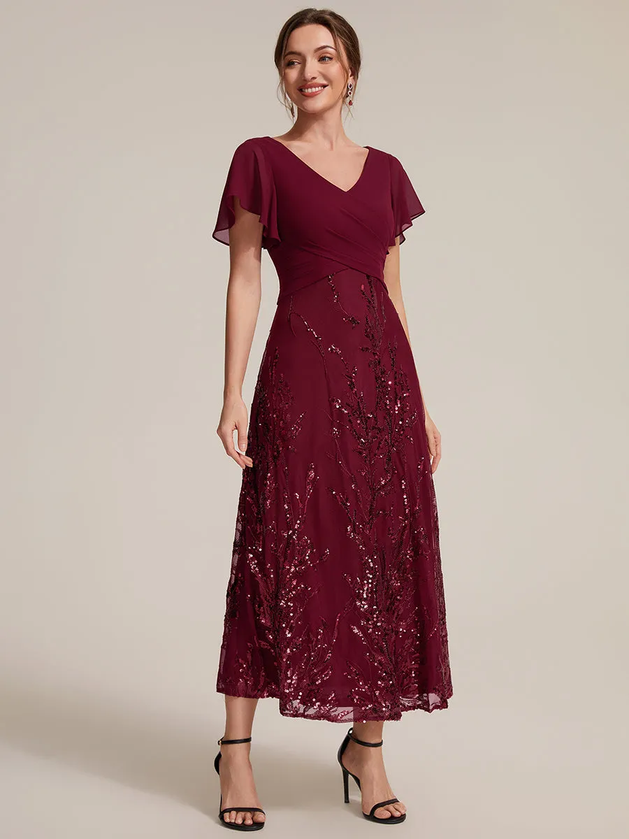 Sequin Chiffon A-Line Evening Dress sold by Ever Pretty product image thumbnail 5