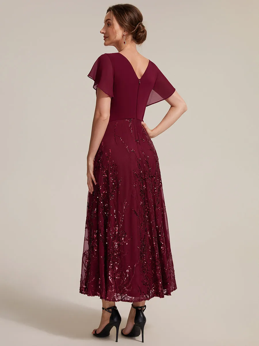Sequin Chiffon A-Line Evening Dress sold by Ever Pretty product image thumbnail 2