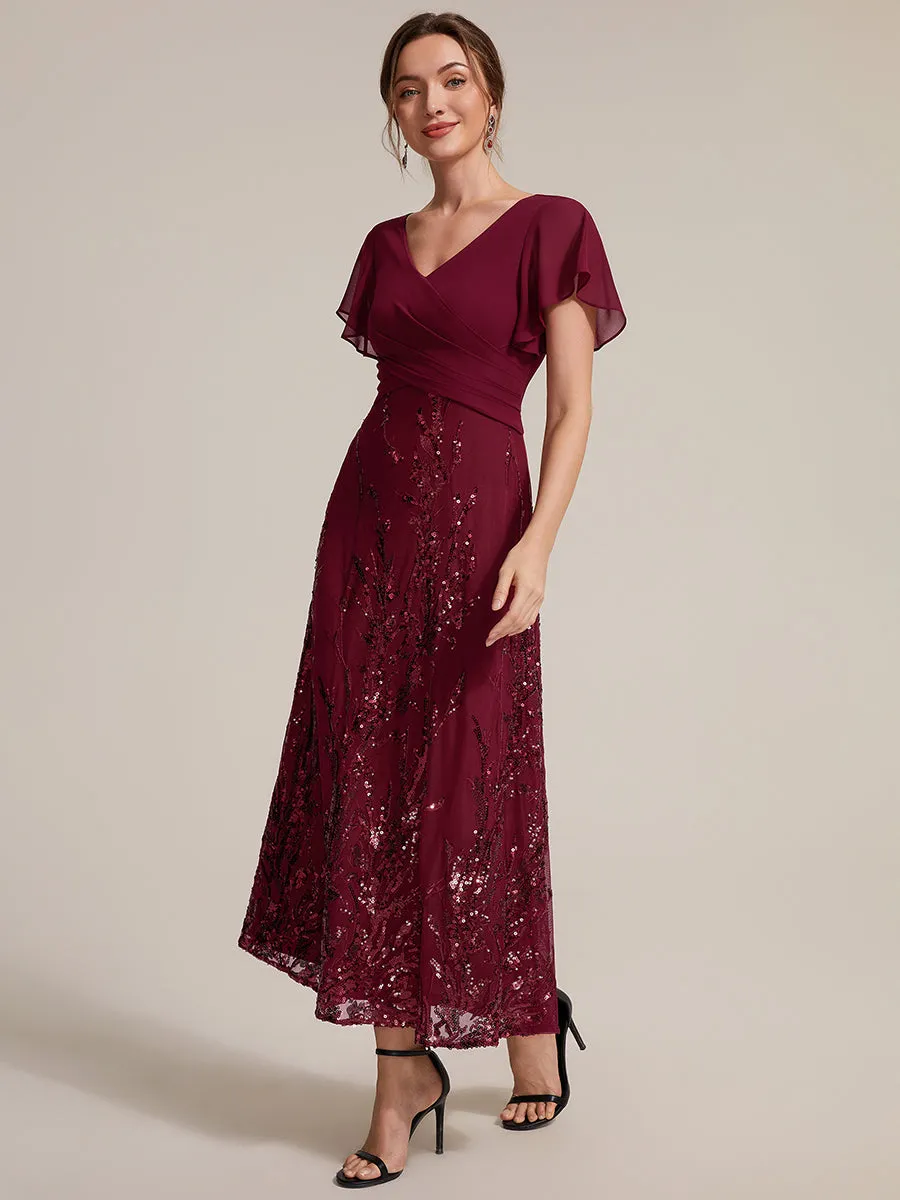 Sequin Chiffon A-Line Evening Dress sold by Ever Pretty product image thumbnail 4