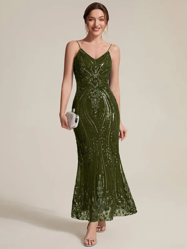 Sequins Sleeveless Sheath Cocktail Dress made by Ever Pretty