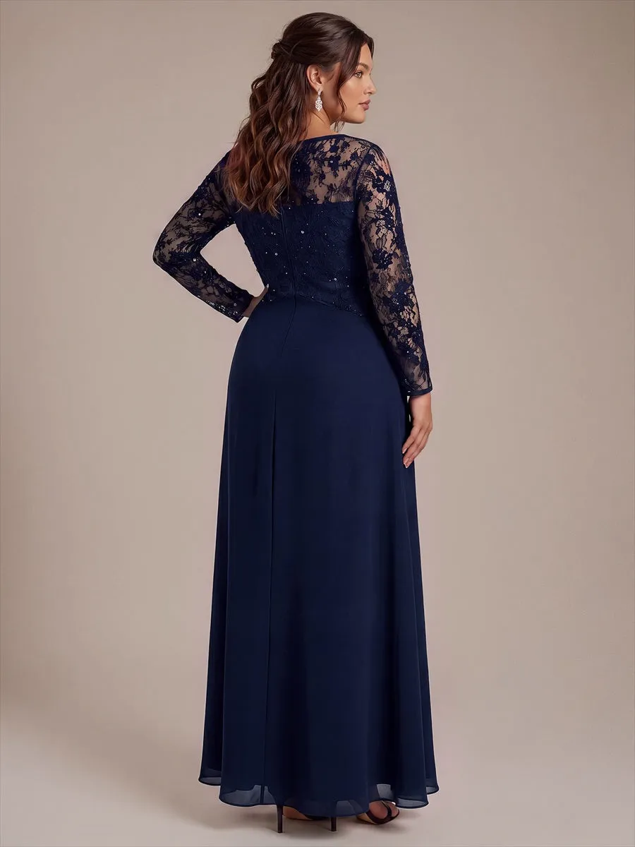 Plus Size See-through Chiffon Evening Dress sold by Ever Pretty product image thumbnail 2