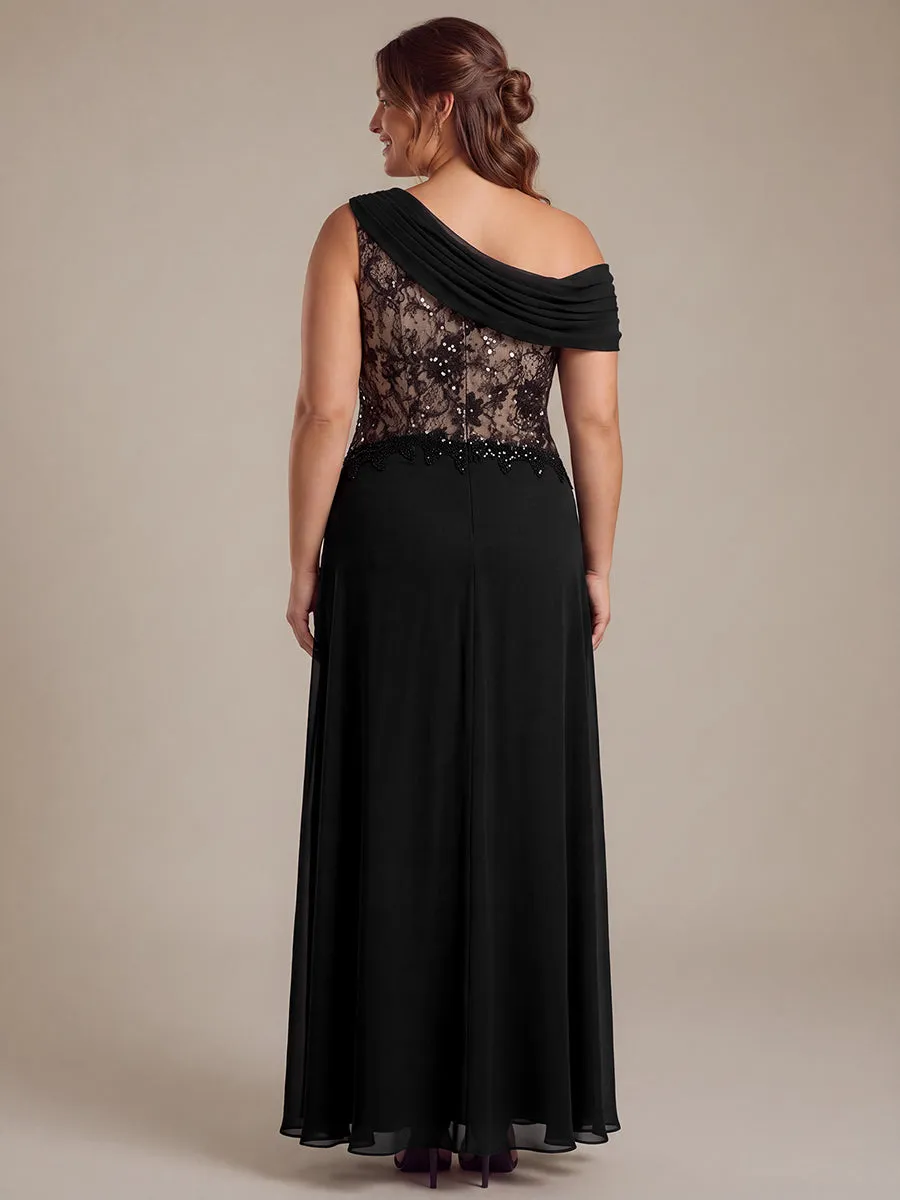 See-through Lace-Chiffon Sleeveless Evening Dress sold by Ever Pretty product image thumbnail 5