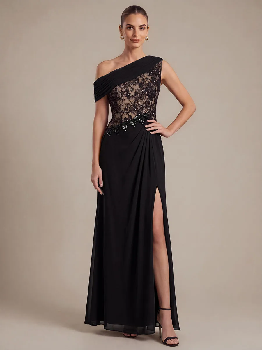 See-through Lace-Chiffon Sleeveless Evening Dress sold by Ever Pretty