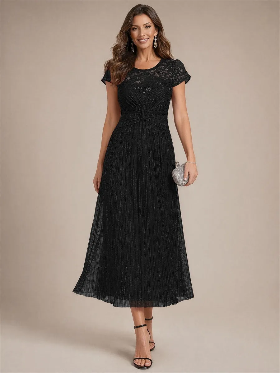 Tulle Cap Sleeve A-Line Wedding Guest Dress sold by Ever Pretty