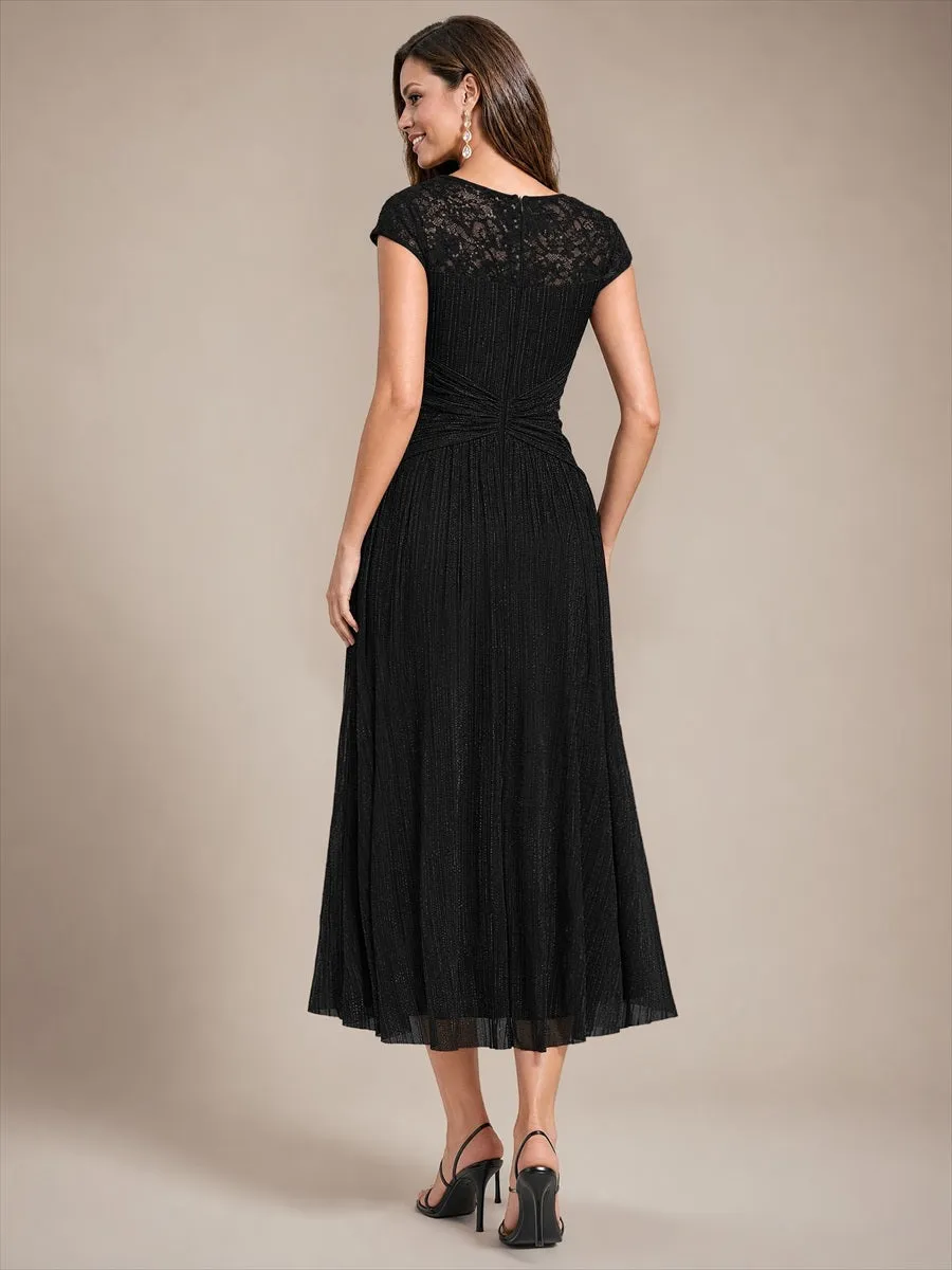 Tulle Cap Sleeve A-Line Wedding Guest Dress sold by Ever Pretty product image thumbnail 2
