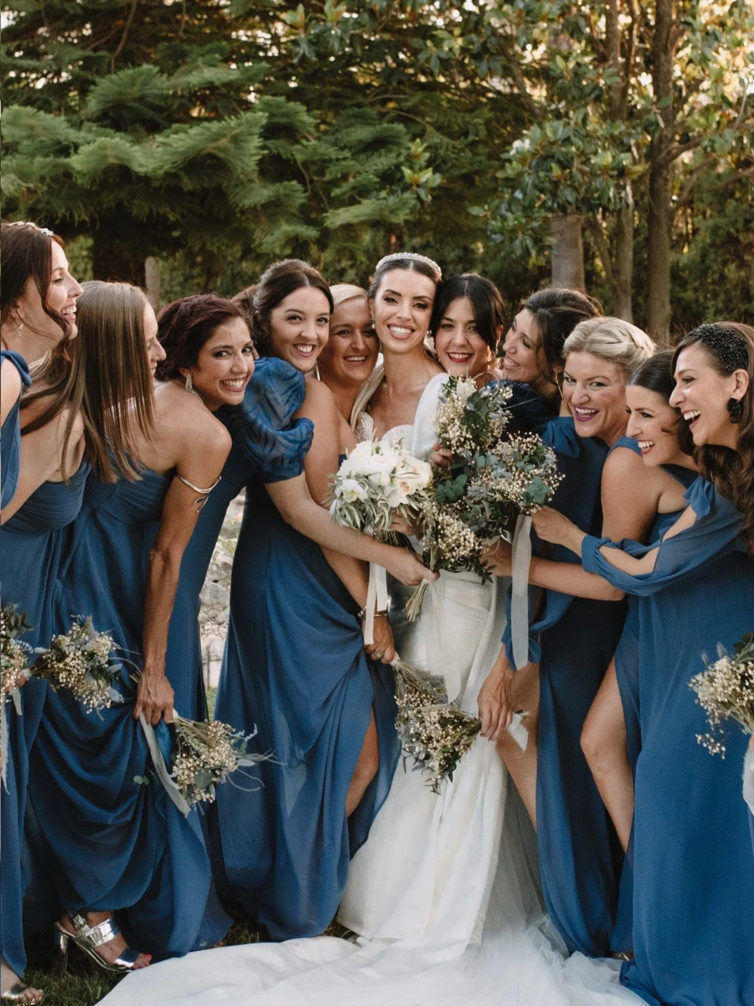 Dusty Blue Bridesmaid Gowns sold by Ever Pretty