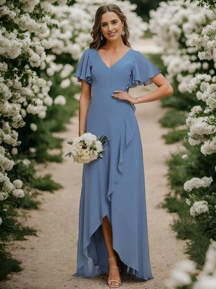 Dusty Blue Bridesmaid Gowns sold by Ever Pretty product image thumbnail 2