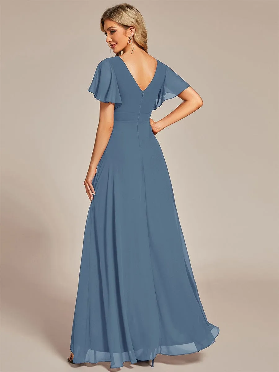 Dusty Blue Bridesmaid Gowns sold by Ever Pretty product image thumbnail 3