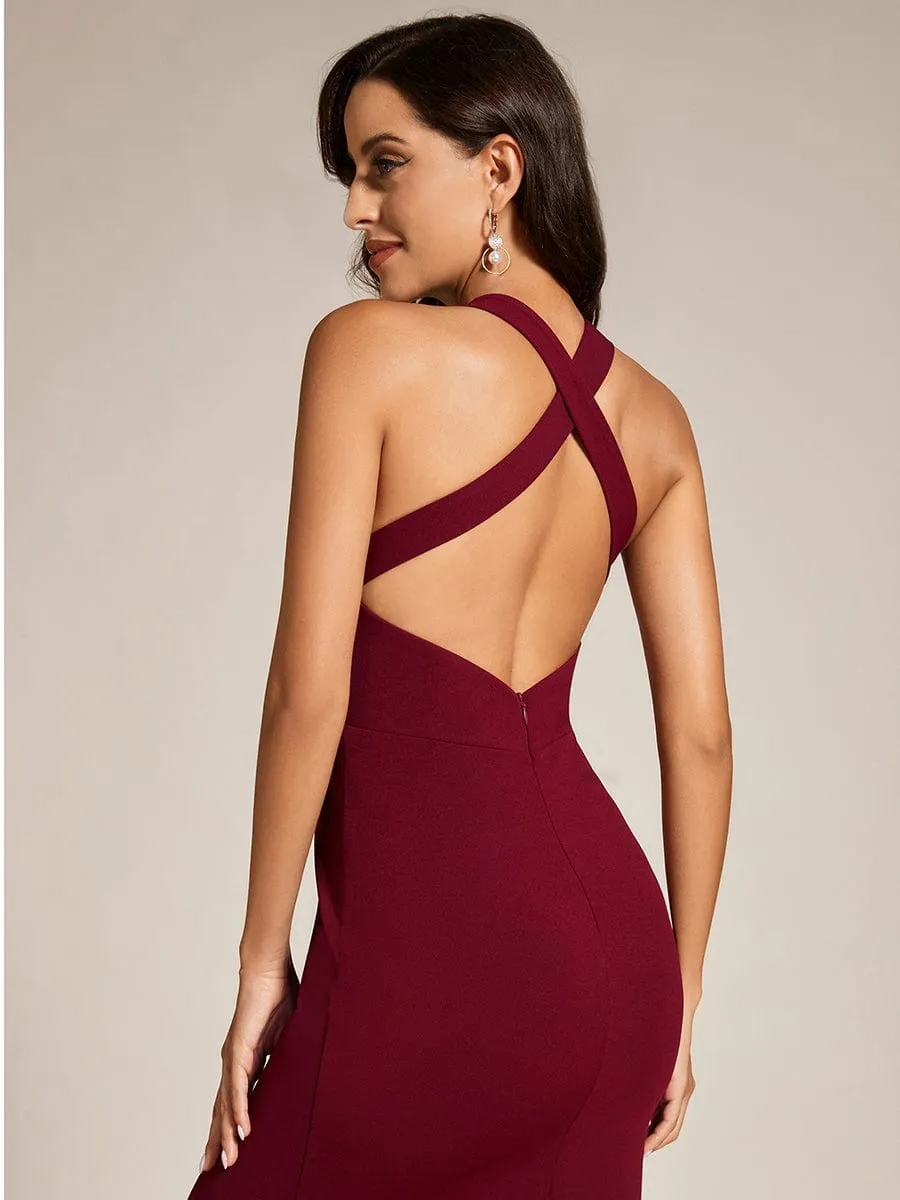 Custom Size V-Neck Sleeveless Bodycon Evening Dress sold by Ever Pretty product image thumbnail 3