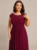 Plus Size Empire Waist Lace Bodice Evening Dress sold by Ever Pretty