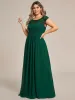 Plus Size Empire Waist Lace Bodice Evening Dress sold by Ever Pretty